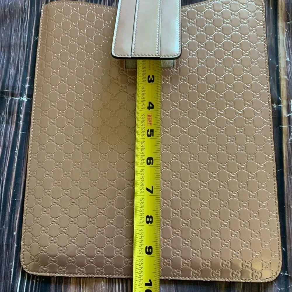 GUCCI 256575-0416 GG GUCCISSIMA LEATHER CARRIER SLEEVE/CASE for iPad etc.